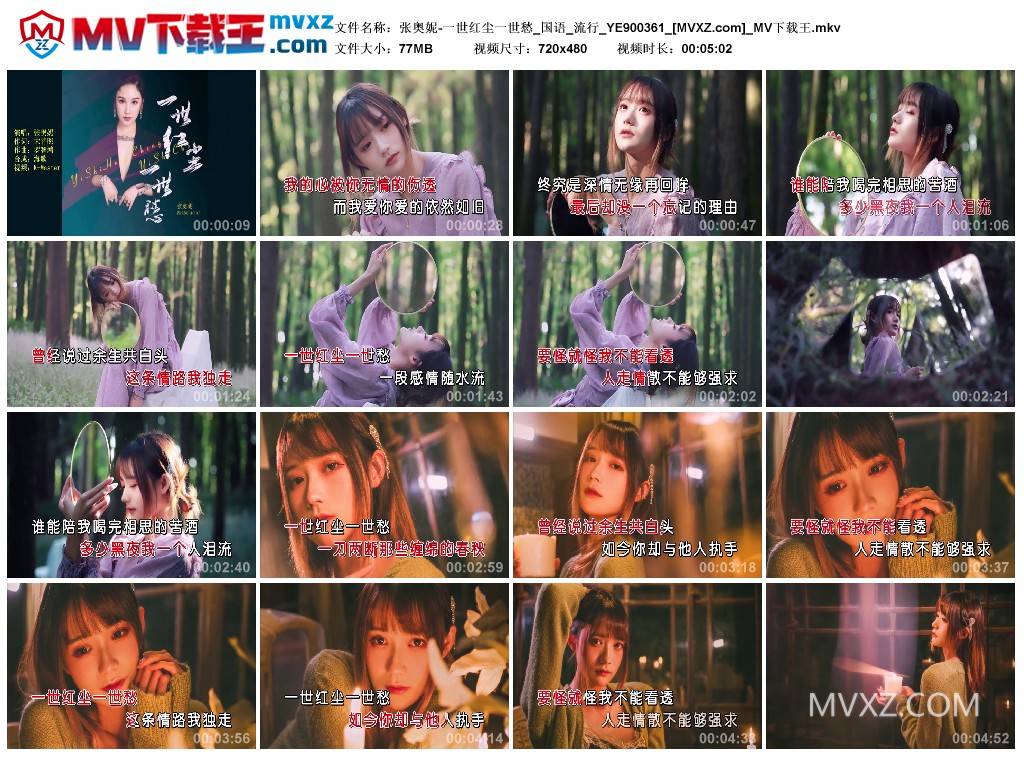 张奥妮-一世红尘一世愁_国语_流行_YE900361